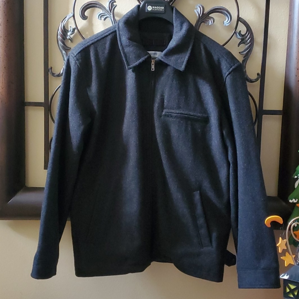 Men's Coat Short Jacket- Dark Gray
